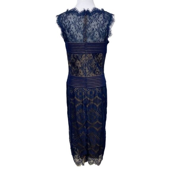 Tadashi Shoji Navy Lace Midi Dress - Picture 3 of 10